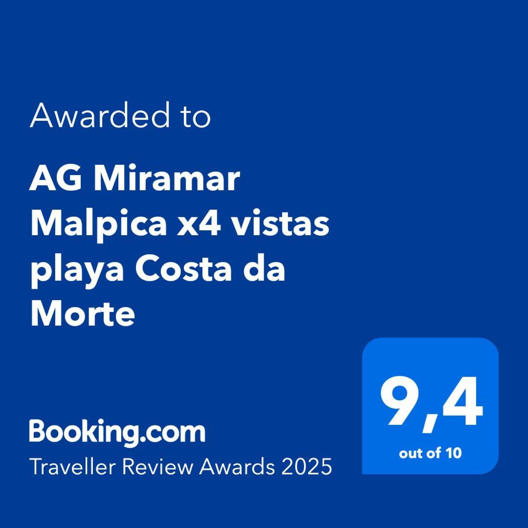 Ag Miramar Malpica X4 Vistas Playa Costa Da Morte Bagian luar foto